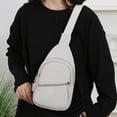 thumbnail image 3 of Bolso bandolera para mujer, impermeable, con correa ajustable y cremallera, para viajes al aire libre, ideal para deportes y actividades al aire libre., 3 of 8
