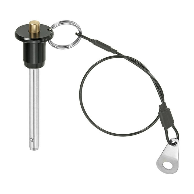 Uxcell 0.24" x 1.57" Pasador de liberación rápida con botón de presión y cable de 25 cm