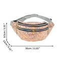 thumbnail image 3 of Unique Bargains 1 Pc Fanny Pack Multi-functional Waist Bag Champagne, 3 of 6