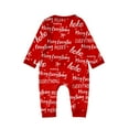 thumbnail image 4 of ZTACE Family Matching Christmas Pajamas Sets - Merry Chirstmas Prints Sleepwear, Comfortable & Skin-friendly, Christmas PJs Set for Parents Families - Red A, 12M, 4 of 4