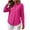 Hot Pink, variant on CBASIHI Womens Waffle Knit Cotton Button Down Shirts- Long Sleeve Collared Relaxed Fit Casual Fall Tops with Chest Pocket Beige Size S-2XL
