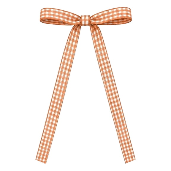 Clearance Sale | Plaid Pre-Tied Bows Check Ribbon Bows Ornaments Farmhouse Style Decorative Bows for Christmas Tree Wreath Holiday Craft