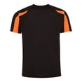 thumbnail image 2 of Just Cool Mens Contrast Cool Sports Plain T-Shirt, 2 of 3