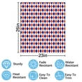 thumbnail image 2 of Orange and Blue Traditional Argyle All Over Print Dishwasher Magnet Cover Decorative Sticker for Home Cabinet Kitchen 23" x26", 2 of 5