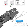 thumbnail image 4 of Wire Rope Crimping Tool Kit, with 1/16-304 Stainless Steel Cable 165 ft (7x7 Strand Core), 100 Cable Ferrule Aluminum Loop Sleeve Stops, 4 of 7