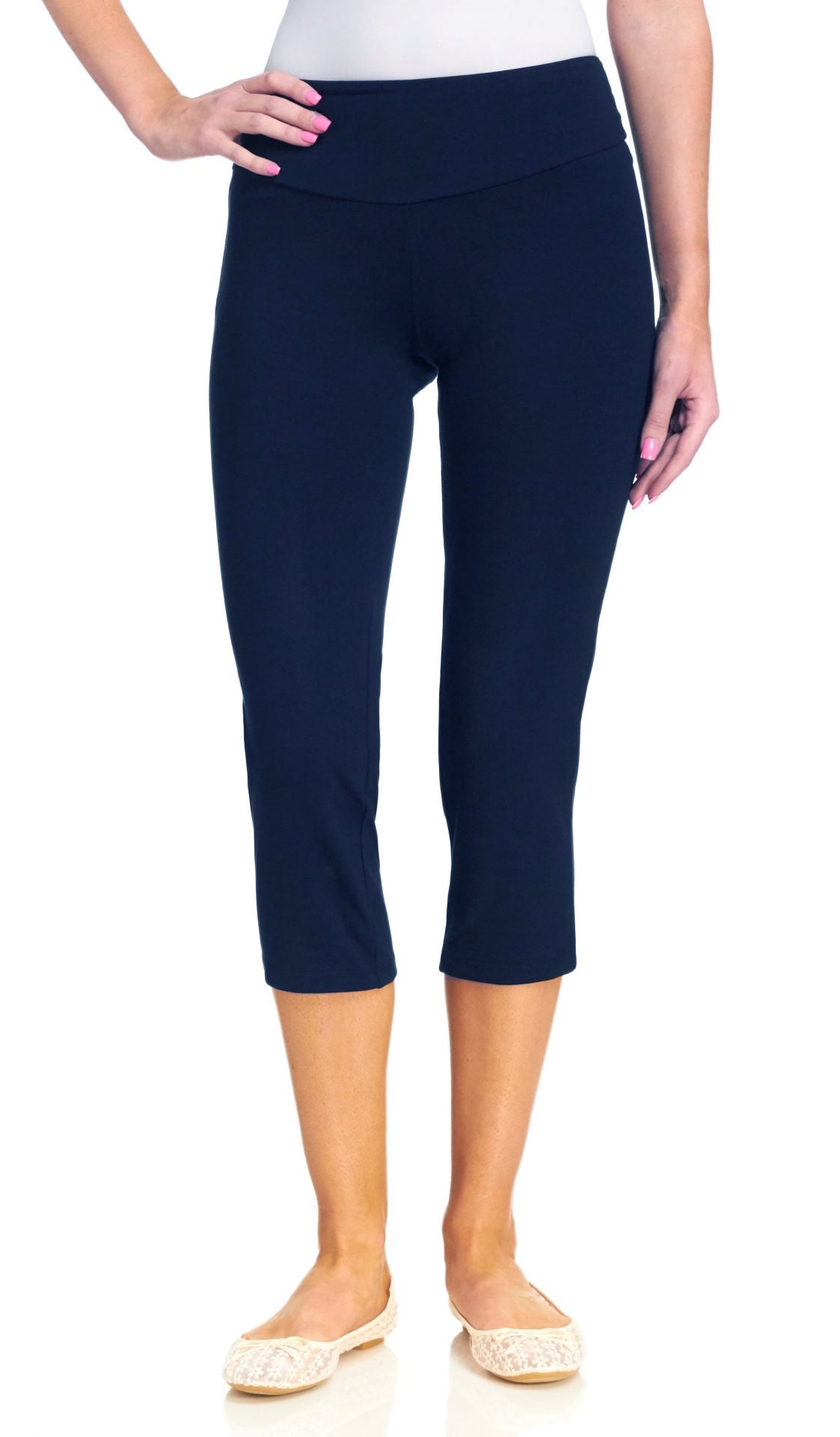 Teez-Her The Skinny Capri, Navy, XLarge 
