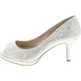 thumbnail image 2 of City Classified Frank Comfort Soft Foam Peep Toe Glitter Rhinestones High Heel Dress Pump, 2 of 7