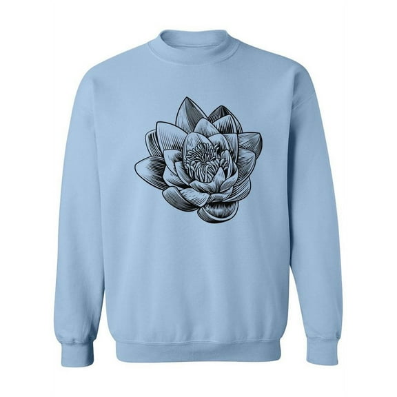 Vintage Lotus Flower Design. Sweatshirt Women -Image by Shutterstock, Female XX-Large