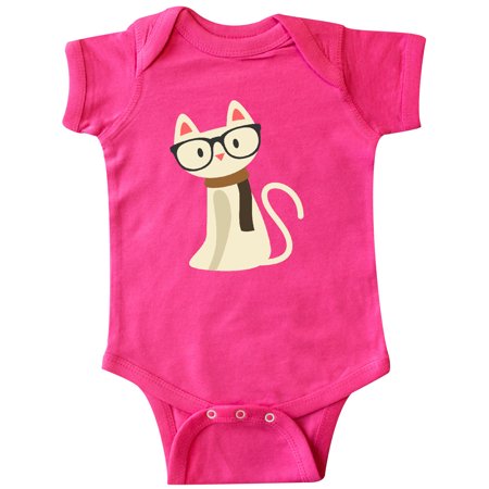 

Inktastic Hipster Cat Gift Baby Boy or Baby Girl Bodysuit