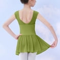 thumbnail image 6 of Eltusu Girls Ballet Dance Dress, Cotton Sleeveless Practice Comfy Leotard Skirts Green Size 8-9 T, 6 of 8