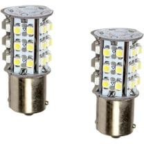 HQRP 2-Pack BA15s Bayonet Base 30 LEDs SMD LED Bulb Warm White for #93 1141 1156 1073 1093 1129 Replacement