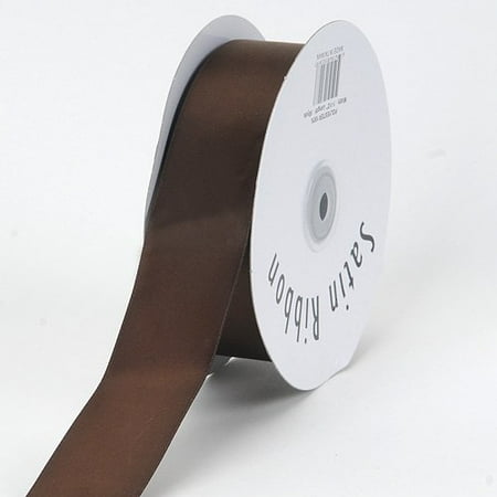 Chocolate Brown Satin Ribbon - Chocolate Brown Satin Ribbon Single Face 3/8 inch 100 Yards, Ship in 1 Business Day