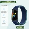 thumbnail image 2 of MYKOMI 3 Pack Nylon Watch Band Compatible with Fitbit Charge 6 / Fitbit Charge 5 Band,Adjustable Braided Straps Band Soft Breathable Stretchy Loop Strap for Charge 6 / Charge 5, 2 of 6