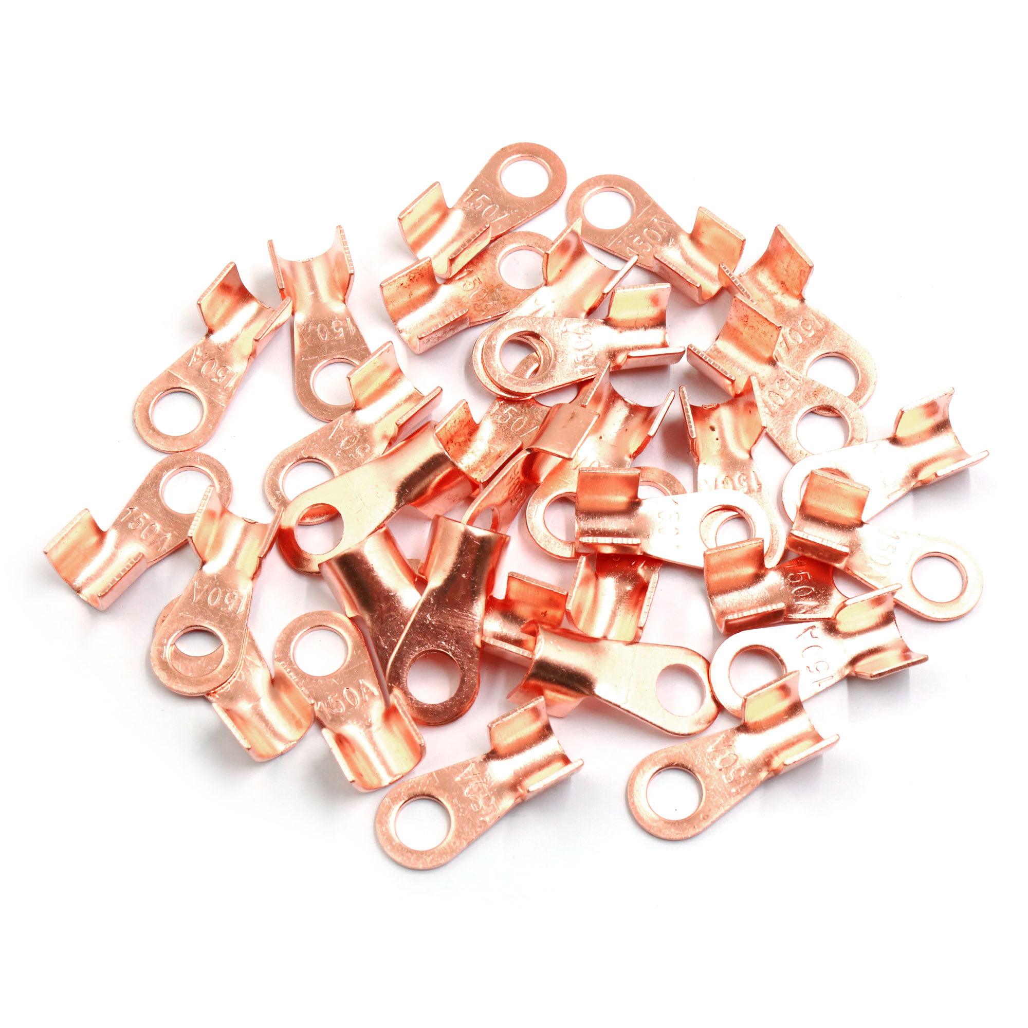 Battery Cable Ends Lugs Ring Terminals Connectors 30PCS Tin Plated Pure Copper 