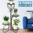 thumbnail image 5 of 4-Tier/5-Tier Plant Stand Plant Shelf ,Multiple Flowers Pot Holder Display Shelf Home Garden Ornaments Indoor Outdoor Patio Corner Balcony Home Decor, 5 of 8