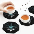 thumbnail image 7 of Lsque The Binding of Isaac Pattern 4" Drink Coasters Set of 6, Leather Absorbent Coasters, Table Coaster Set Decorative Coffee Cup Coasters Housewarming Gift, 7 of 7