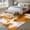 Orange, variant on Area Rug for Living Room, Orange Grey Non-Slip Indoor Large Carpet for Bedroom/Dining Room, Vintage Minimalist Abstract Gradient Art Washable Low-Profile Rectangle Floor Runner Rugs - 5 x 8 Ft