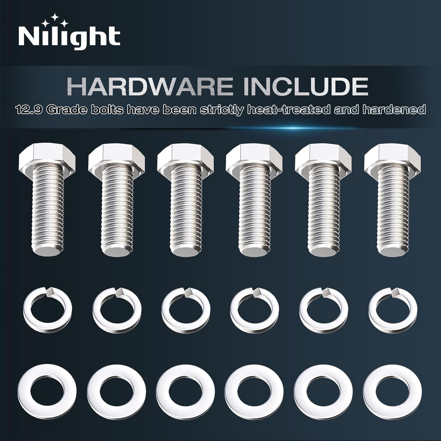 Nilight 3" Leveling Kit for Tacoma 2005-2023/4Runner 2003-2023/FJ Cruiser 2007 2008 2009 2010 2011 2012 2013 2014 2015 Front Raise Suspension Strut Spacers