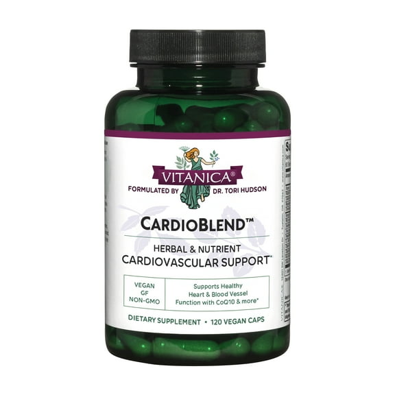 Vitanica CardioBlend, Cardiovascular Support, Vegan, 120 Capsules