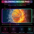thumbnail image 2 of XL Led Gaming Mouse Pad with 14 Light Modes - Light Up Gamer Mouse Pad,31.5 x 11.8in Non-Slip Gamepad Style RGB Large Gamer Mousepad,Black Long Glowing Gaming Accessories for Desk,Waterproof, 2 of 7