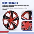 thumbnail image 6 of 4PCS/Set Hubcap Compatible with 2016-2025 Honda Civic Sedan,16" Wheel Rim Cover Compatible with Steel Wheels,Snap on Installation,Black Lacquer & Red Lacquer, 6 of 7