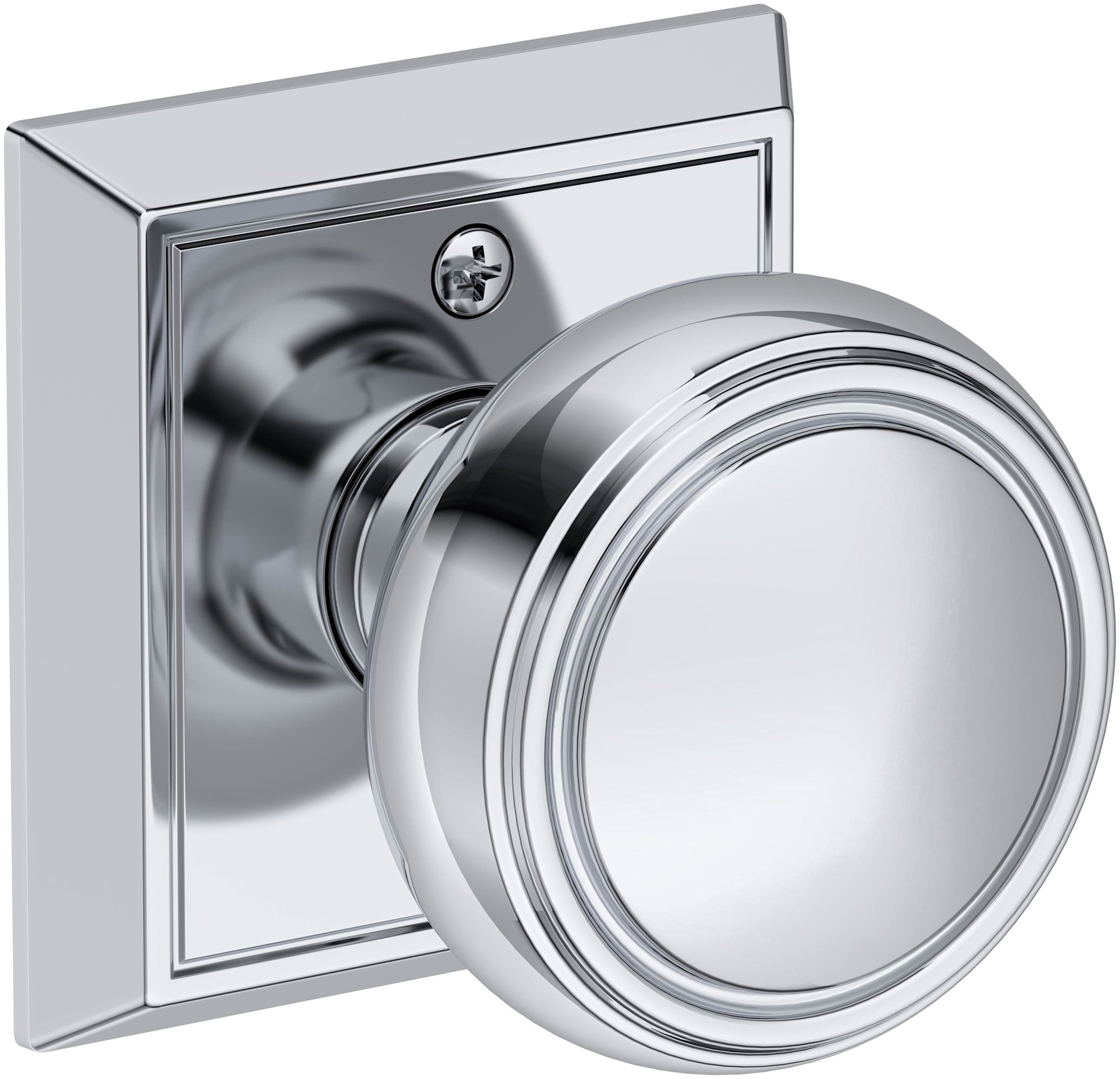 Baldwin PSBRECHR044 Bremerton Passage Door Knob Set - Brass