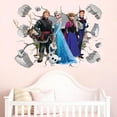 thumbnail image 2 of Frozen Wall Stickers Elsa Anna 3D wall stickers Children's wall stickers Cartoon characters wall stickers Cartoon background Wall decoration Birthday gift Children's bedroom decoration 55*40CM, 2 of 6