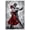 Unframe-style, variant on Romantic Tango Dancers Canvas Wall Art Abstract Couple Dancing in Red Dress Oil Painting Black and White Poster for Living Room Bedroom Home Wall Decoration