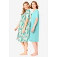 thumbnail image 3 of Dreams & Co. Plus Size 2-Pack Short-Sleeve Sleepshirt, 3 of 6
