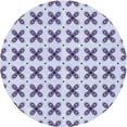 thumbnail image 1 of Ahgly Company Tapis d'Intérieur Rond Lavable en Machine Lavande Bleu Transitionnel, 6 Pieds Rond, 1 of 7