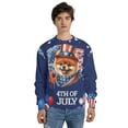 thumbnail image 4 of Patriotic Pomeranian Celebrates 4th of July All Over Print 3D Sweatshirt Unisex Merch Pom Dog Lover Gifts - 02009, 4 of 6
