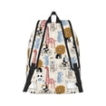 thumbnail image 3 of Daiia Hand Drawn Animals Vintage Canvas Backpack for Men and Women ,Hiking Backpack,Travel Laptop Bag for School,Large Capacity Backpack, 3 of 8