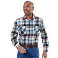 thumbnail image 4 of Atlas For Men Mens Yarn Dyed Check Flannel Shirt, 4 of 4