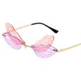 thumbnail image 1 of Gafas De Sol Con Alas De Libélula, Gafas De Sol Irregulares Sin Montura, Gafas De Sol Con Personalidad A La Moda, Gafas De Fiesta Para Mujer Cateissary AP007338-02, 1 of 6
