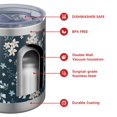 thumbnail image 4 of 12oz Tumblers Pioneer Flower Vacuum Insulated Stainless Steel Travel Tumbler Cups Mug with Lid and Straw for Beer,Coffee,Beverages with Cleaning Brush for Cold & Hot Drinks, 4 of 5