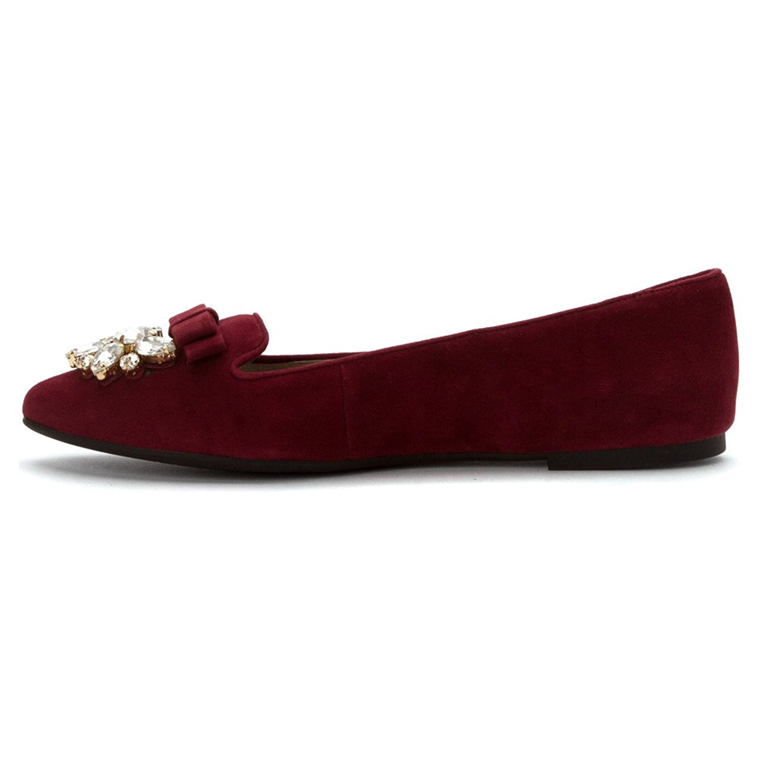 michael kors burgundy flats