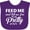 Purple, variant on Inktastic Feed Me and Tell Me I'm Pretty Girls Baby Bib