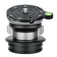 thumbnail image 1 of Leofoto LB-75S 75mm Leveling Base,for 70mm Systematic Tripod, 3/8"-16 Threaded Base Mounting Socket, 3/8"-16 Mounting Stud,with Butterfly Lock Collar, 55lb Max Load, -15掳 Tilt Compatible, 1 of 1