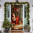 thumbnail image 1 of Funda Navideña para Puerta con Diseño de Papá Noel, Tela de Poliéster, 89 X 183 Cm, Decoración para Fiestas y Festivales | Cyy251018002E, 1 of 6