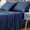 Navy Blue, variant on Bed Sheets and Pillowcase Set Twin Size100% Bamboo,Cool Sheets for Hot Sleepers, 3 PCS Bedding Sheets with Deep Pocket Fitted Sheet, 1 Flat Sheet, 1 Pillowcase (Navy Blue, Full)