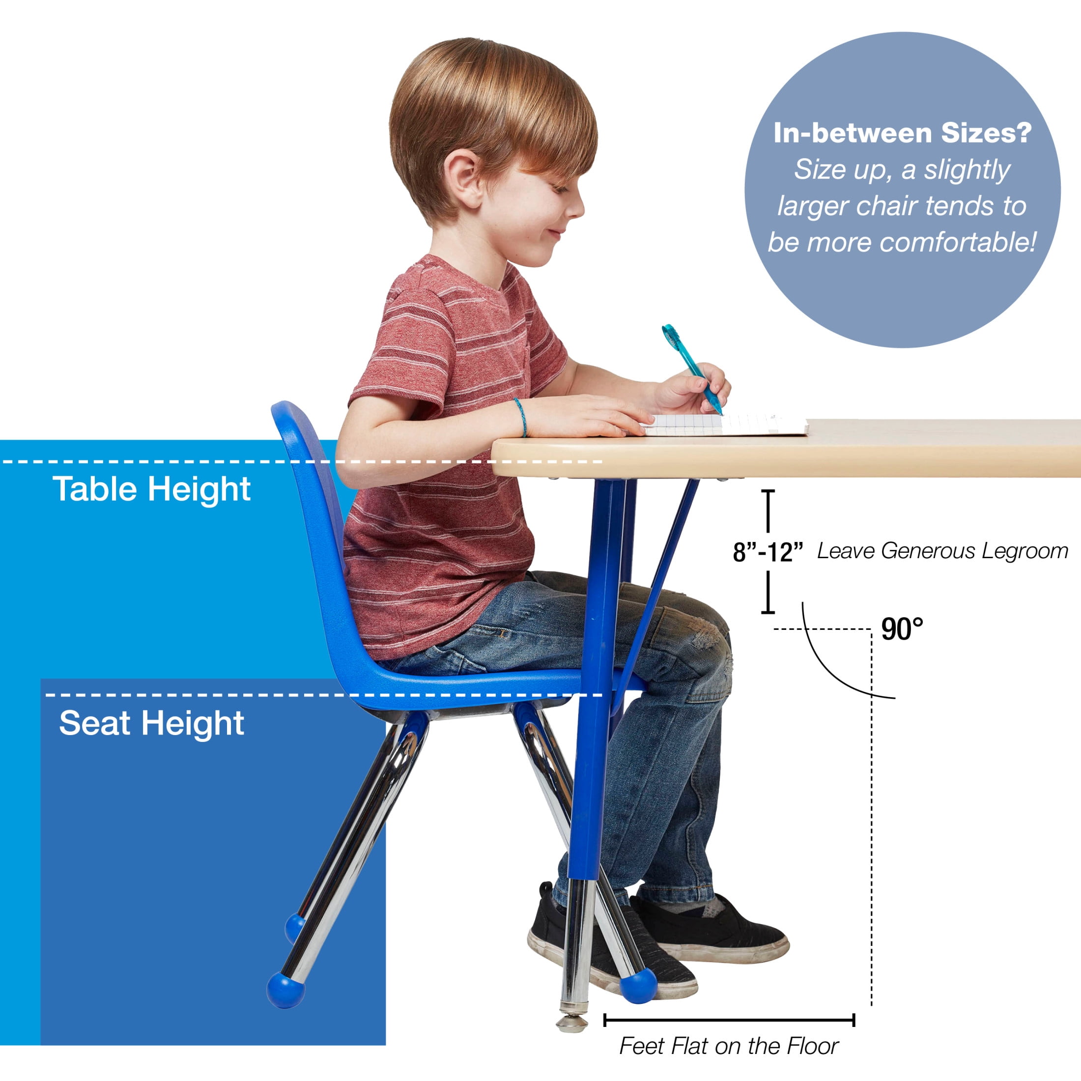 Factory Direct Partners Kids Dry-Erase Activity Table and Stack Chair Set, White Red