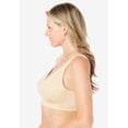 thumbnail image 3 of Comfort Choice Women's Plus Size Wireless Microfiber T-Shirt Bra, 3 of 6