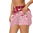 thumbnail image 2 of Garronmavis Valentines Pink Butterfly Valentines Day Skirt Tennis Golf Skort for Women Size XL A Line Causal Active Skirts Inner Shorts Mini Skirt Skort Sports Activewear, 2 of 7