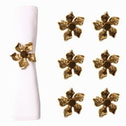 Pack of 6 Napkin Rings for Party Décor 