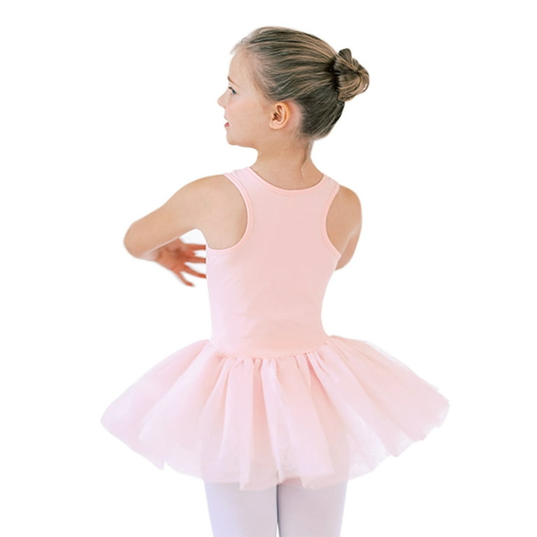 STELLE Sleeveless Ballet Leotard Tank Tutu Skirted Dance Dress