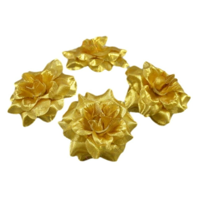 Wweixi 50pack/lot Stunning Bouquets With Soft Texture And Realistic Appearance Low Maintenence Fiber Wide Application Gold 4.5cm 1Set