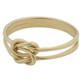 thumbnail image 2 of 14k Yellow Gold Double Band Love Knot Ring, 2 of 4