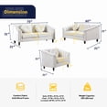 thumbnail image 5 of Ainehome 3 PCS Living Room Set, Sectional Sofa Set, Sectional Sofa, 5 of 5