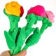 thumbnail image 2 of 5 rosas artificiales para decorar con flores falsas, adornos de rosas de peluche para niños., 2 of 6