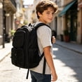 thumbnail image 2 of Fgnfyis Backpack for Kids Breathable Mesh Large Capacity Versatile Travel Gym Children Adults School Backpack Black, 2 of 3